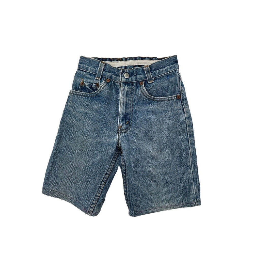 Vintage Levi’s Made USA Childrens Cut Off Denim Distressed Shorts size 24‎ kids